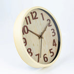 Bergen Wood Wall Clock with Silent Quartz Movement