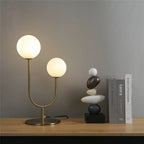 Vesper U-Shaped Dual Orb Table Lamp