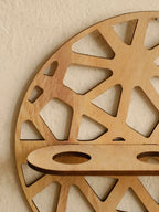 Harmon Geometric Wall-Mount Wood Plant Propagation Vase Rack