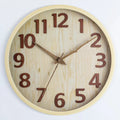 Bergen Wood Wall Clock with Silent Quartz Movement
