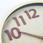 Bergen Wood Wall Clock with Silent Quartz Movement