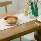 Aldwin Cotton Linen Table Runner with Tassels