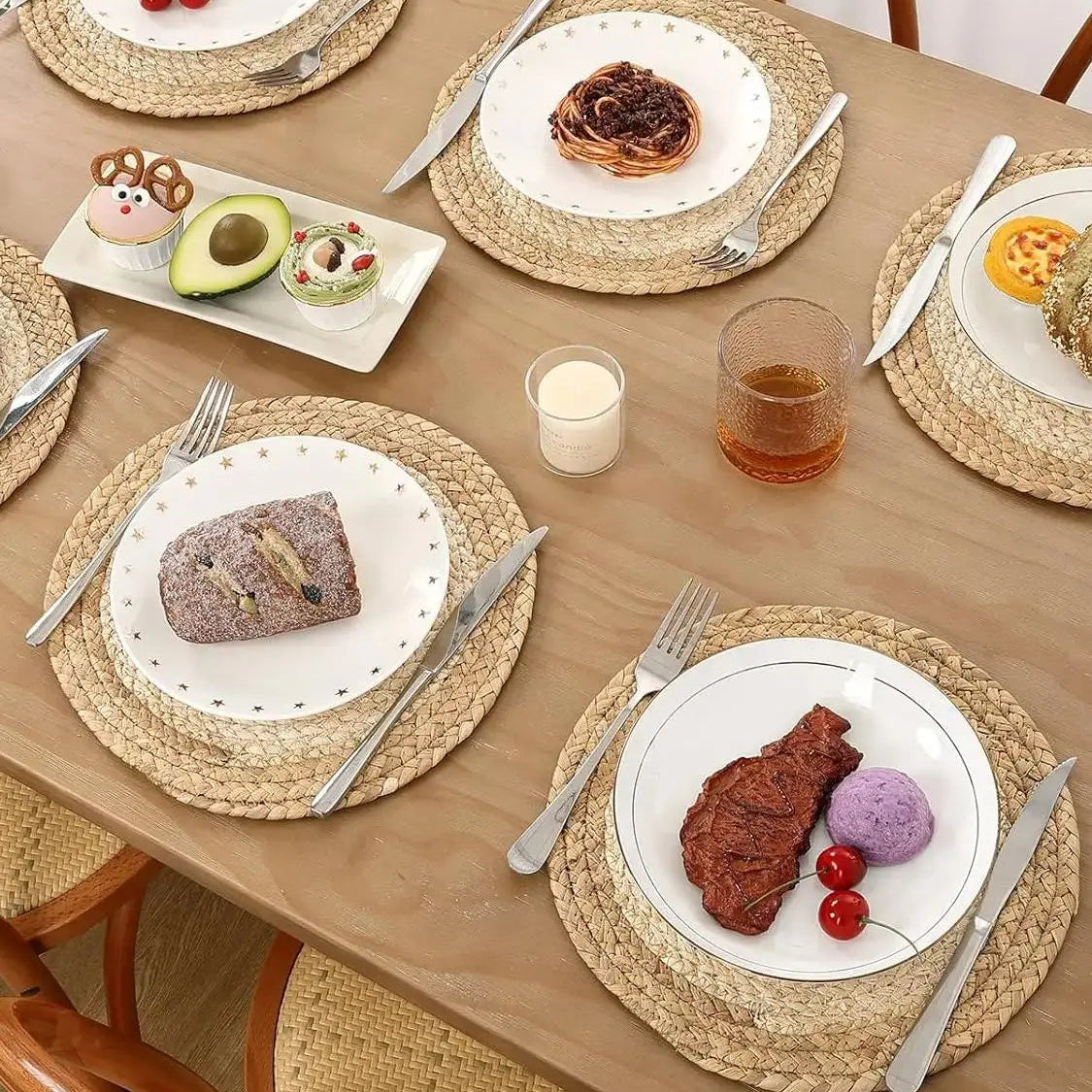 Kalani Boho Natural Jute Round Placemats