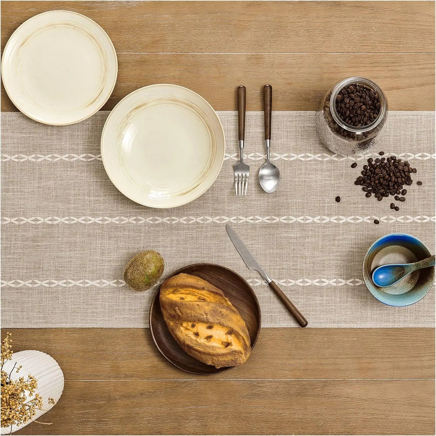 Kinley Rustic Linen Table Runner