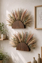 Trellis Wooden Rainbow Wall Planter Vase
