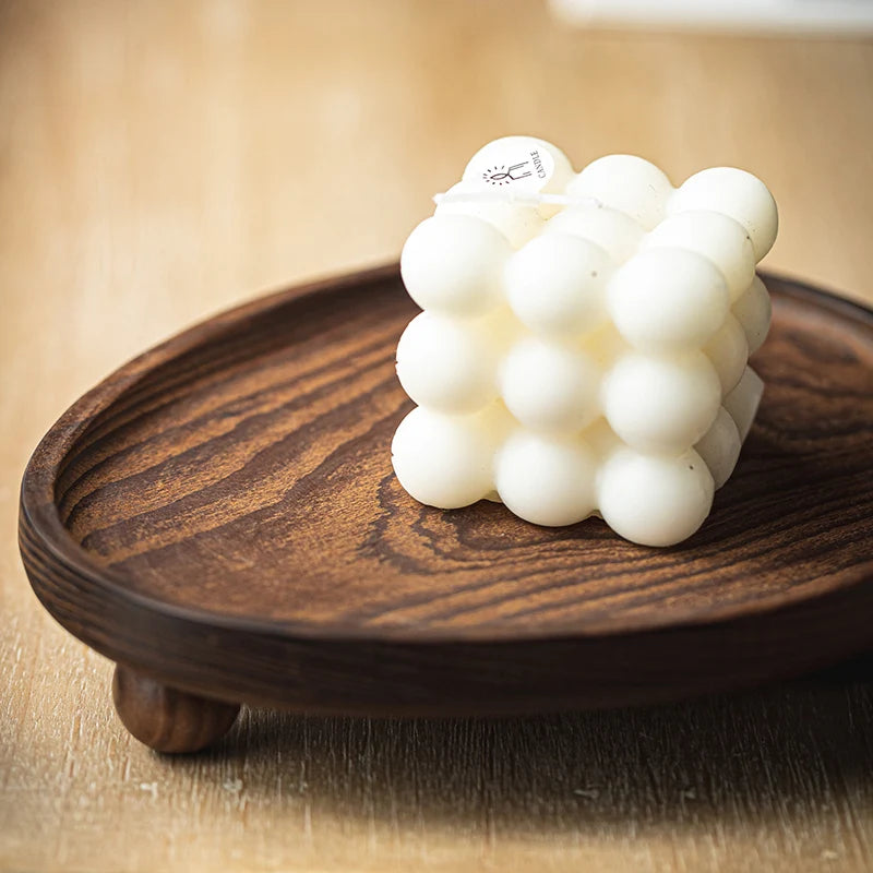 Ashby Wooden Pedestal Catchall Tray