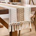 Theron Boho Woven Table Runner with Tassels