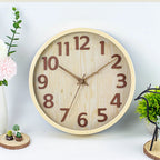 Bergen Wood Wall Clock with Silent Quartz Movement