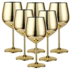 Cassara Stainless Steel 6-Piece Glassware Set