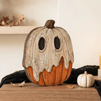 Painted Wood Halloween Tabletop Signs (Set of 6)