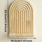 Solene Wooden Arch Wall Shelf with Bracket