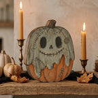 Painted Wood Halloween Tabletop Signs (Set of 6)