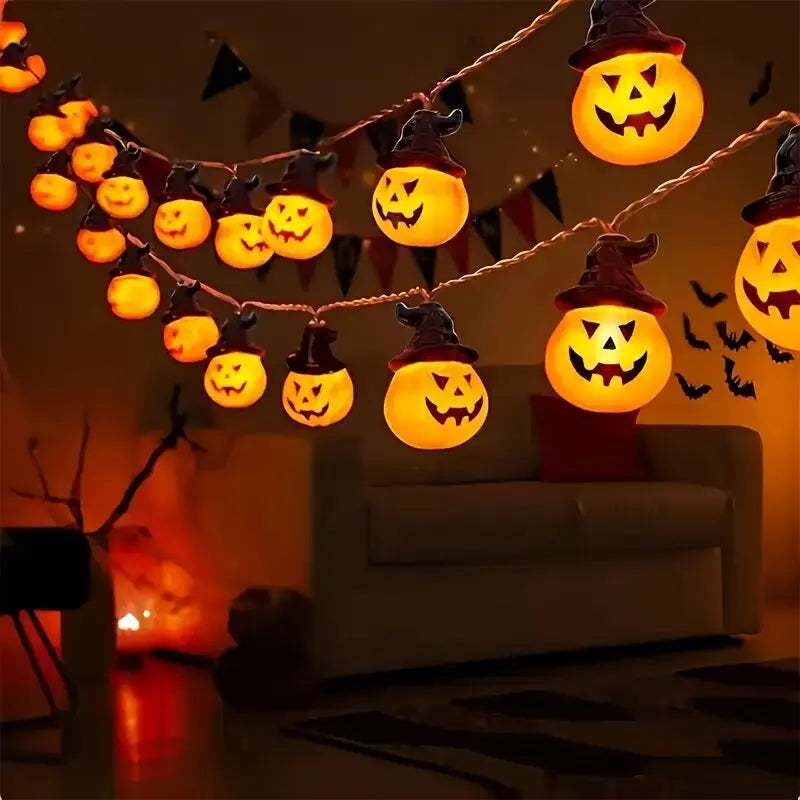 Pumpkin Halloween String Lights