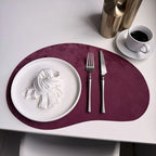 Larkspur Cashew Shaped Leather Placemats