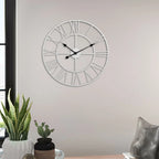 Meridian Metal Skeleton Wall Clock