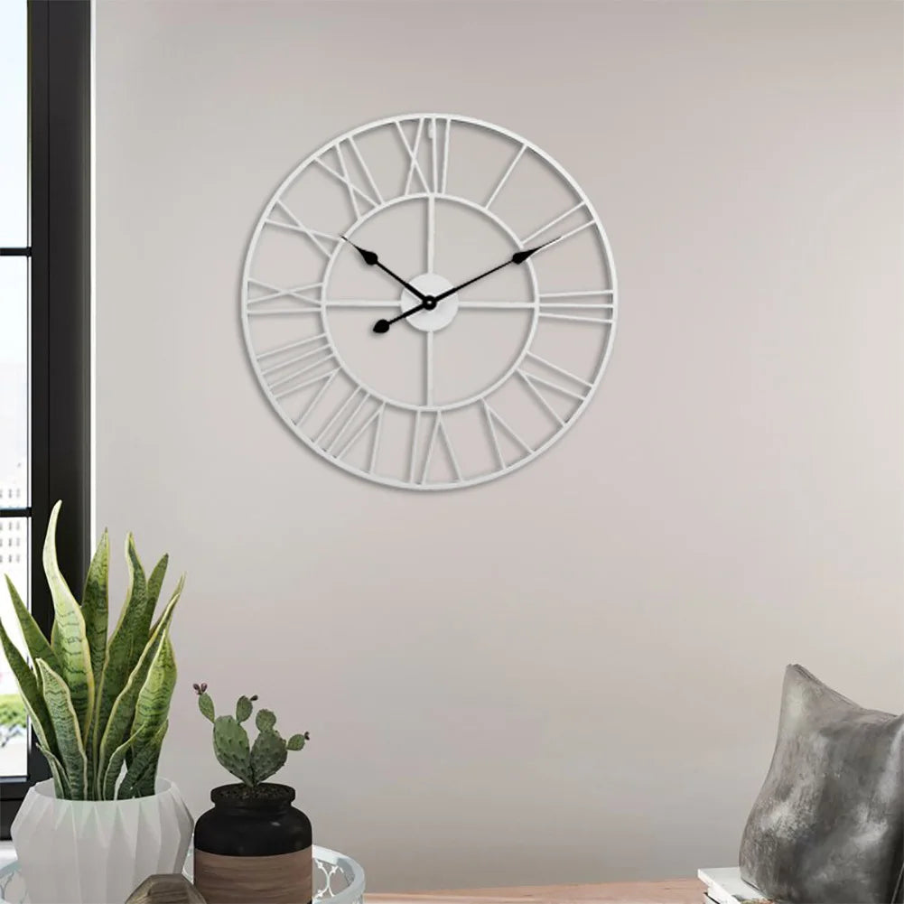 Meridian Metal Skeleton Wall Clock