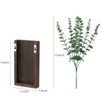 Thoren Rustic Wooden Wall Vases