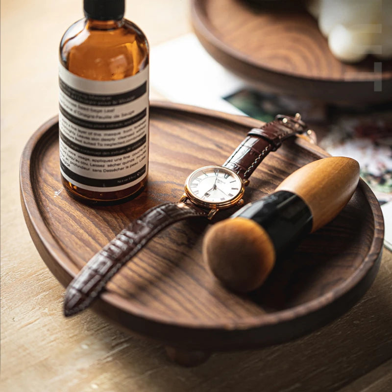 Ashby Wooden Pedestal Catchall Tray