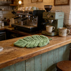 Leaf-Shaped Hand Towel with Hanging Loop