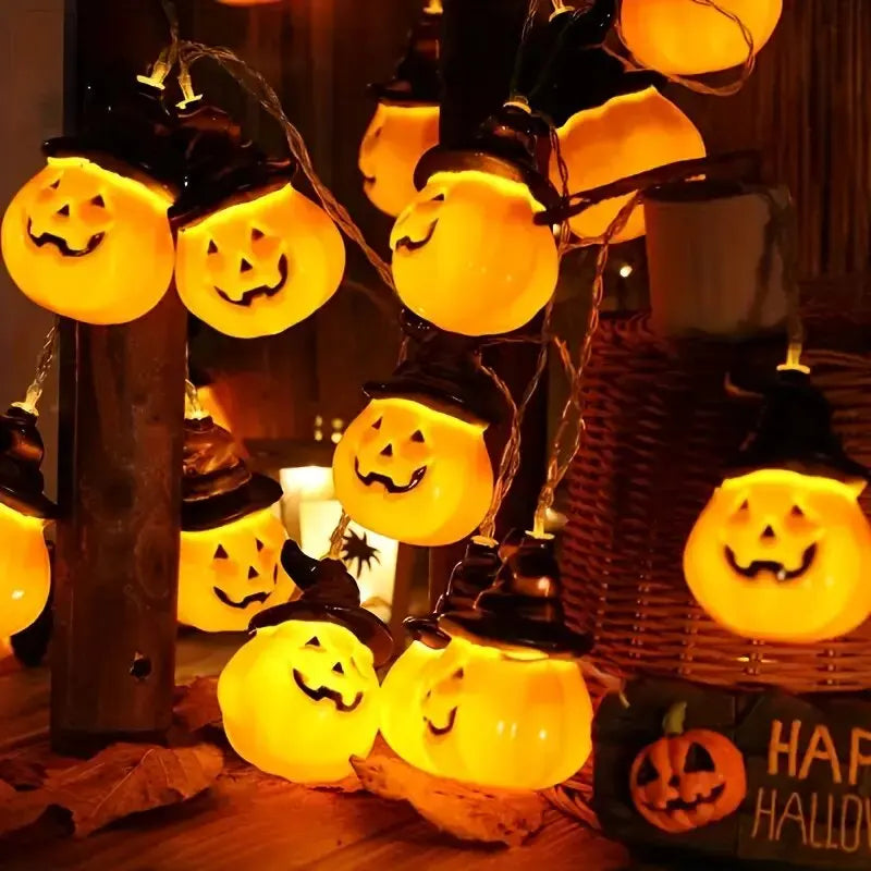 Pumpkin Halloween String Lights