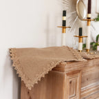 Kestrel Jute Lace Table Runner