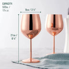 Cassara Stainless Steel 6-Piece Glassware Set