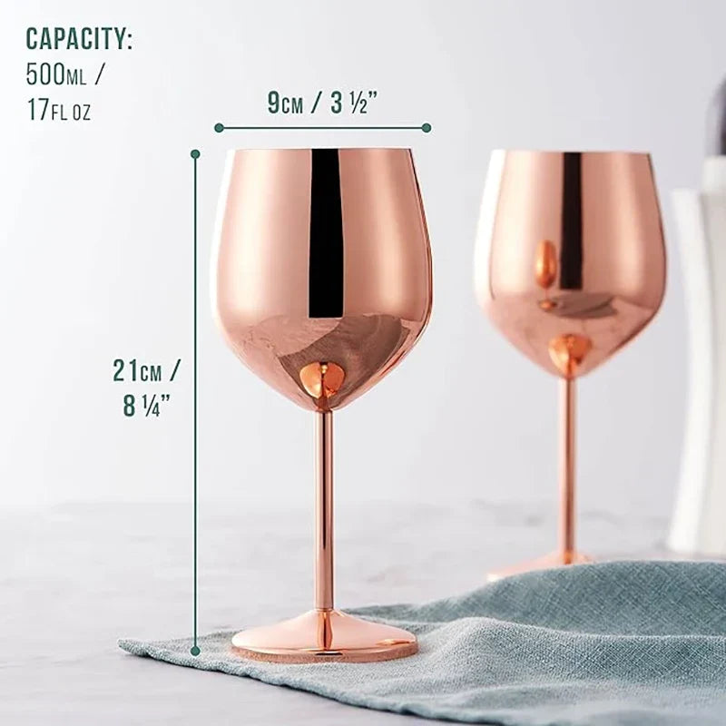 Cassara Stainless Steel 6-Piece Glassware Set