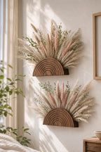 Trellis Wooden Rainbow Wall Planter Vase