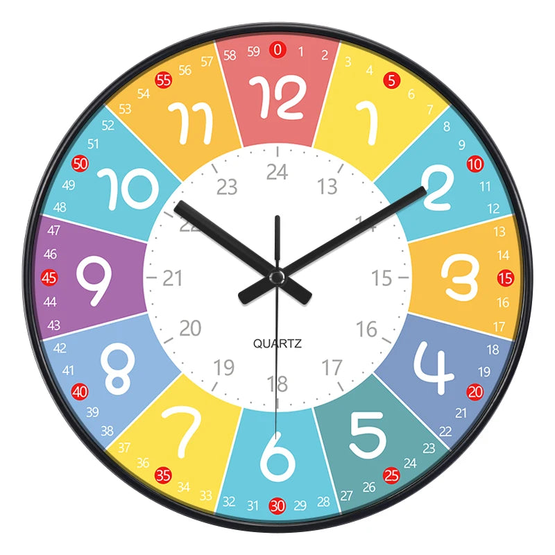 Educational Wall Clock for Kids