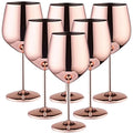 Cassara Stainless Steel 6-Piece Glassware Set