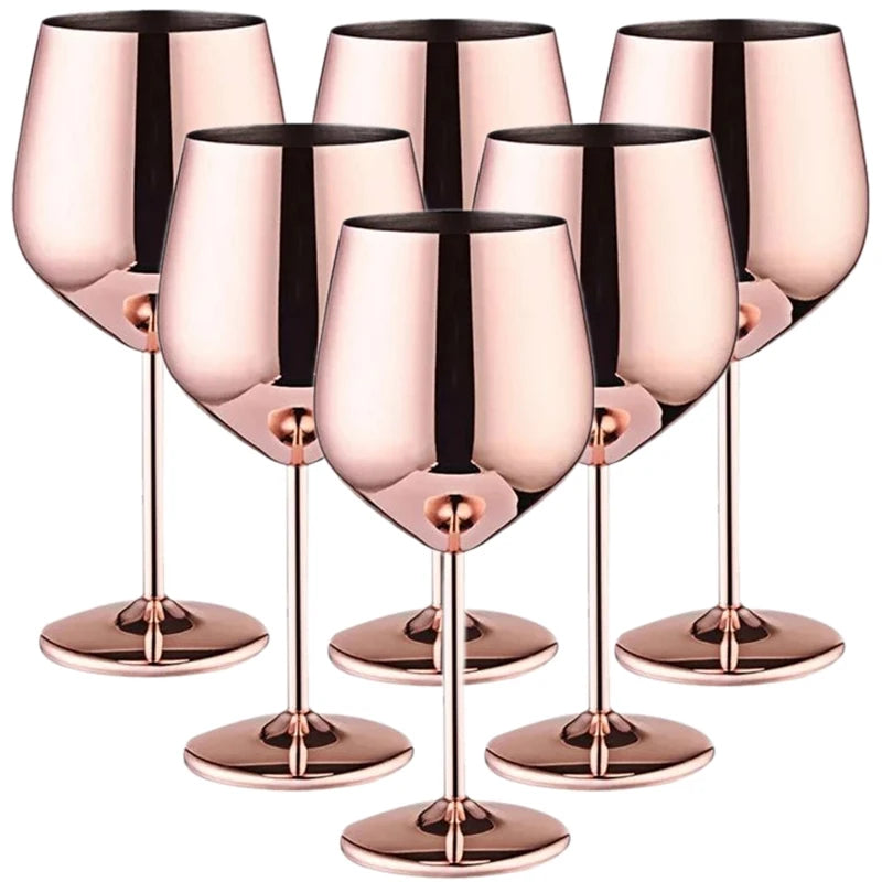 Cassara Stainless Steel 6-Piece Glassware Set