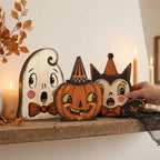 Harvest Halloween Wood Tabletop Signs (Set of 5)