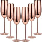 Cassara Stainless Steel 6-Piece Glassware Set