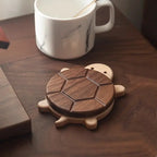 Shelldon Solid Wood Turtle Coaster