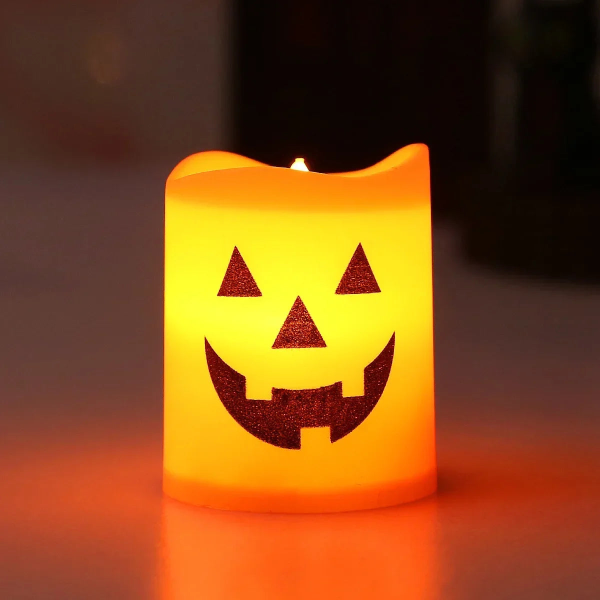 LED Flameless Halloween Jack-O'-Lantern Candle Lights