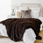 Morino Luxury Faux Fur Throw Blanket