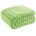Meadow Soft Textured Coral Fleece Throw Blanket