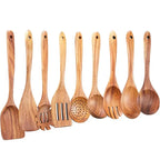 Thornwood Natural Teak Wooden Cooking Utensil Set