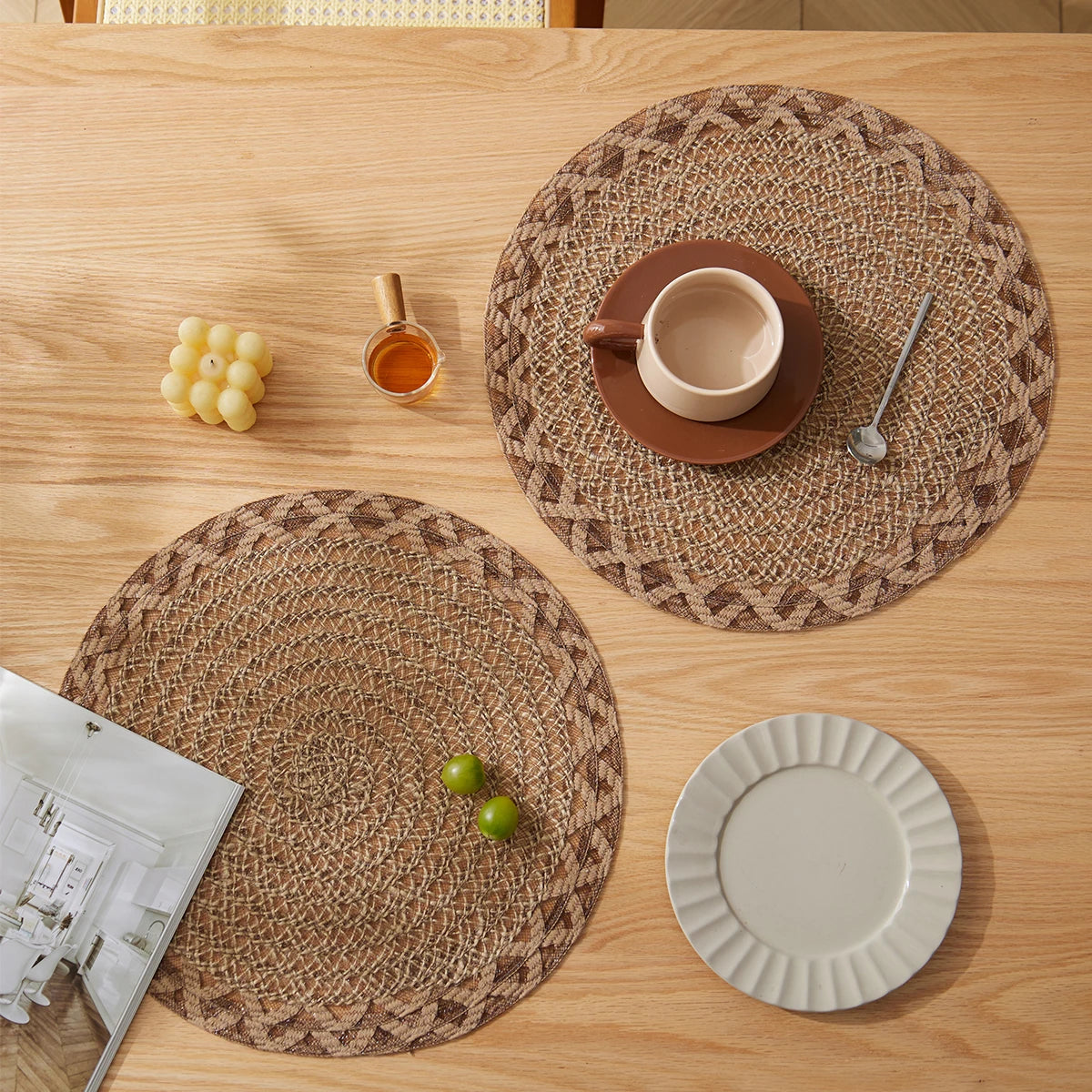 Kestrel Round Jute Woven Placemats