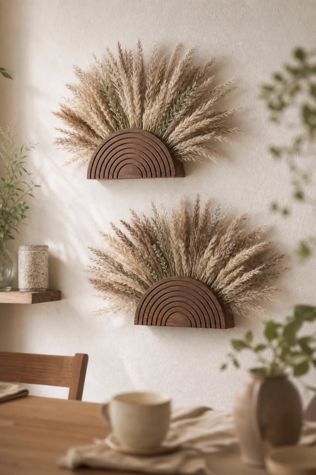 Trellis Wooden Rainbow Wall Planter Vase