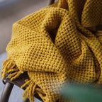 Ashlar Knitted Throw Blanket with Tassels (Copy) remove all but CL