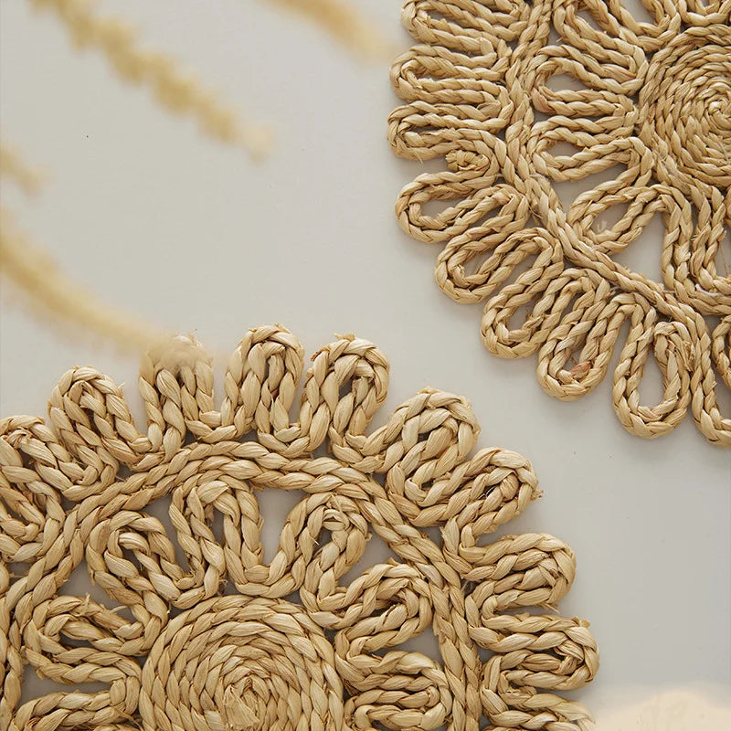 Kalani Boho Natural Jute Round Placemats
