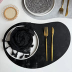 Larkspur Cashew Shaped Leather Placemats