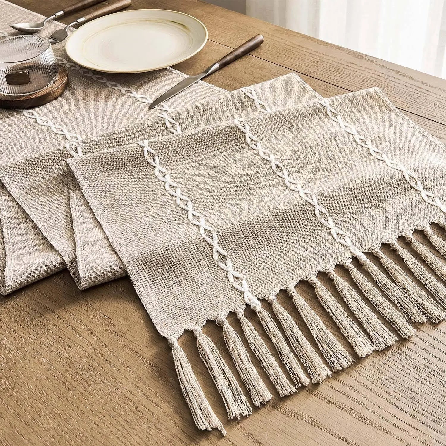Kinley Rustic Linen Table Runner