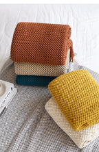Ashlar Knitted Throw Blanket with Tassels (Copy) remove all but CL