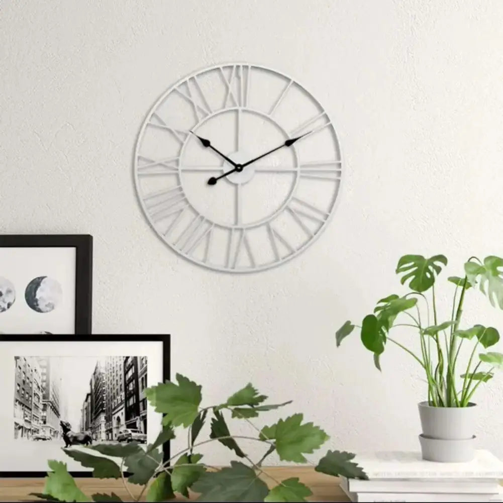 Meridian Metal Skeleton Wall Clock