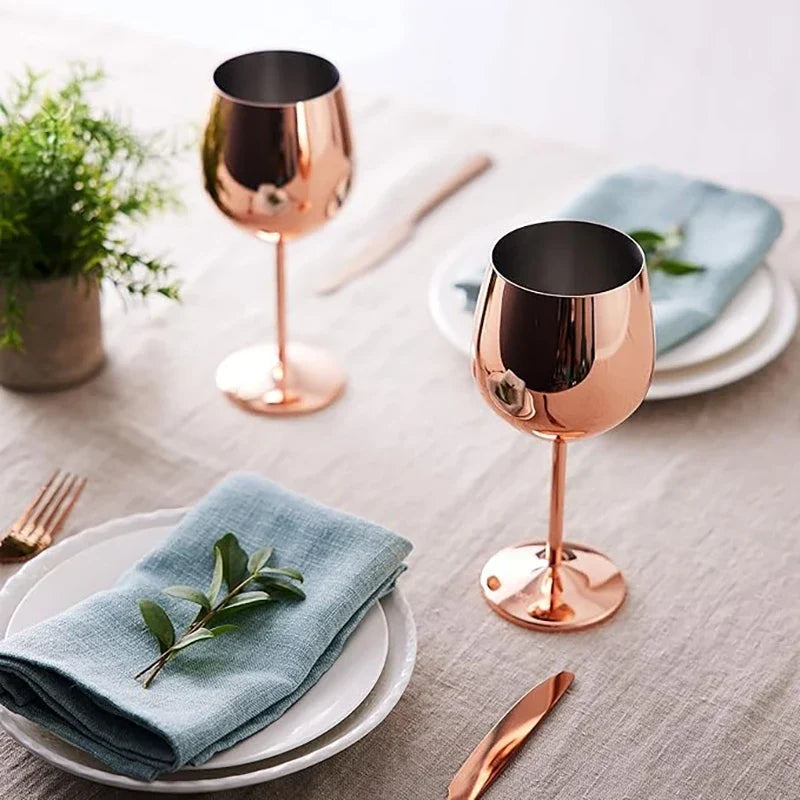 Cassara Stainless Steel 6-Piece Glassware Set