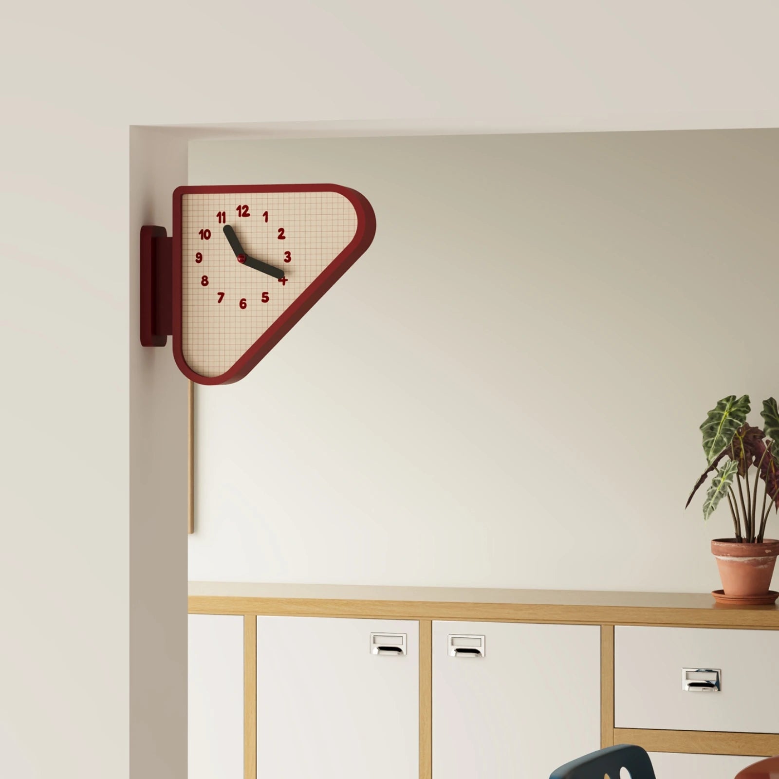 Montrose Triangular Corner Wall Clock