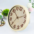 Bergen Wood Wall Clock with Silent Quartz Movement