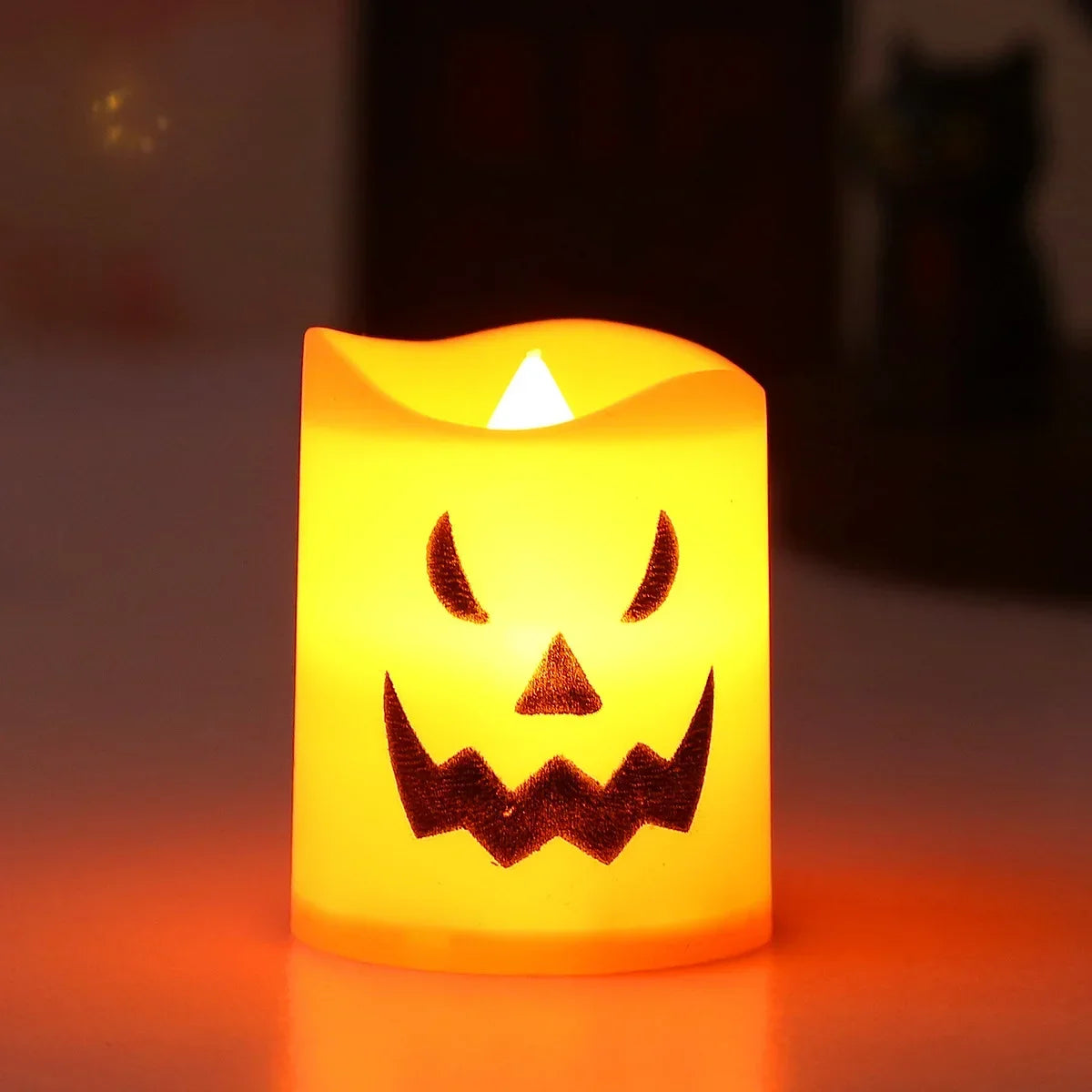 LED Flameless Halloween Jack-O'-Lantern Candle Lights